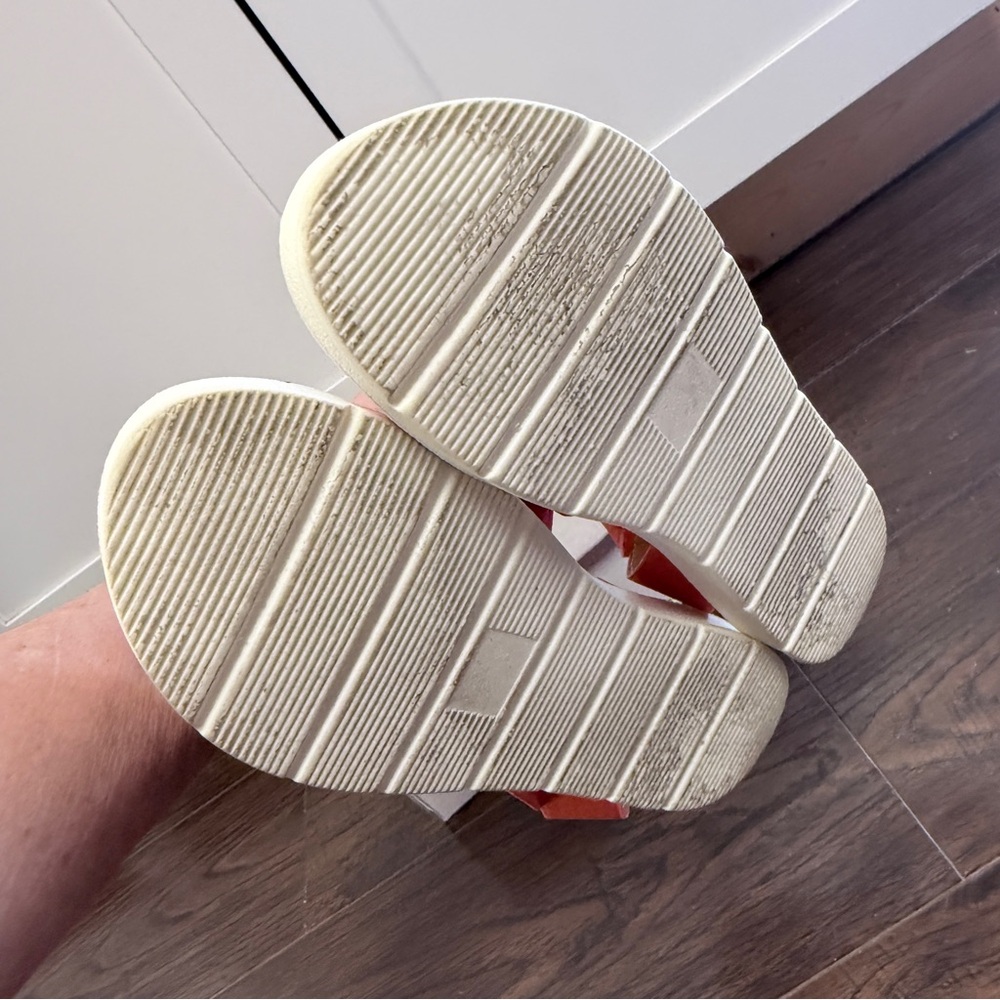 SODA CORAL MELON SUSHI ELASTIC STRETCHY BANDAGE SANDALS EXCELLENT CONDITION - Picture 7 of 7